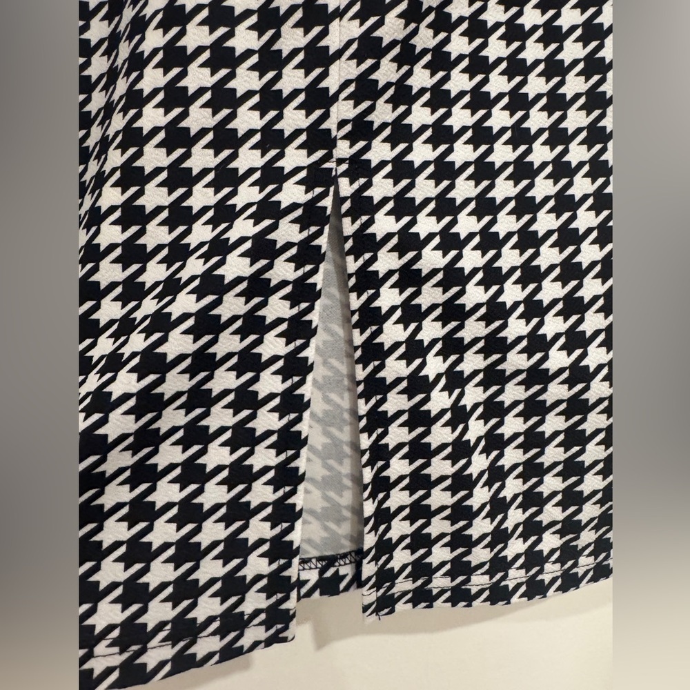 SHEIN Black & White Houndstooth Midi Pencil Skirt (Size S / US 4) - Picture 2 of 5